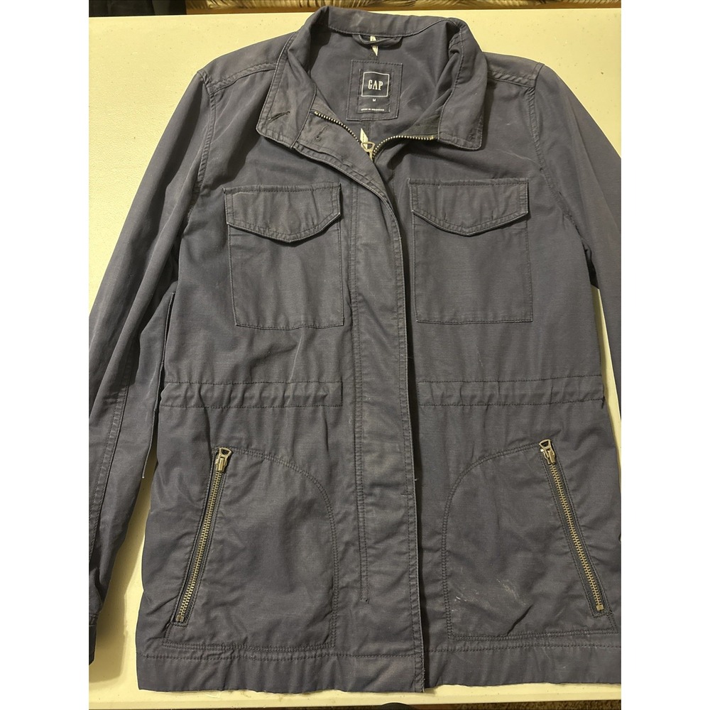 Gap Blue Jacket Size Medium 100% Cotton